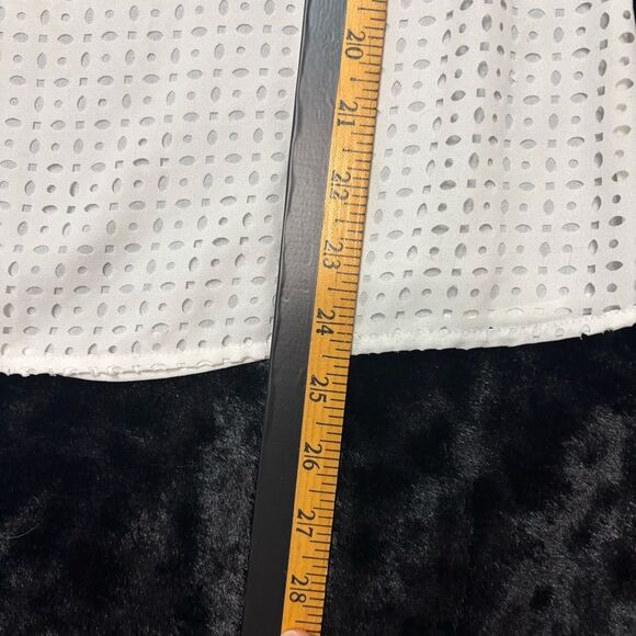 Banana Republic Elegant White Eyelet Short Sleeve Women's Top - Picture 5 of 5